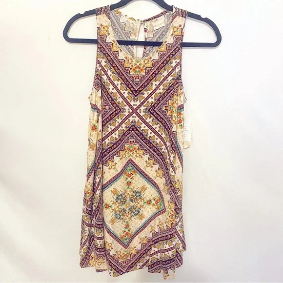 New Altar’d State dress Small Shift Boho Cottagecore Floral Sleeveless Mini - Picture 2 of 9